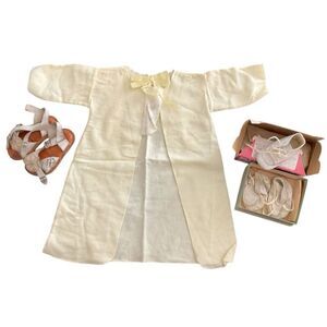 1956 Vintsge Baby Clothes, Shoes, Bonnets,   Blankets +25